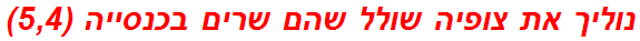 נוליך את צופיה שולל שהם שרים בכנסייה (5,4)