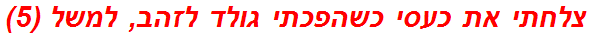 צלחתי את כעסי כשהפכתי גולד לזהב, למשל (5)