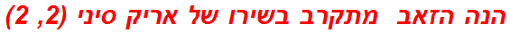 הנה הזאב  מתקרב בשירו של אריק סיני (2, 2)