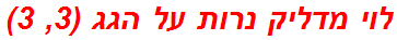 לוי מדליק נרות על הגג (3, 3)