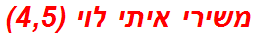 משירי איתי לוי (4,5)