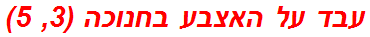 עבד על האצבע בחנוכה (3, 5)