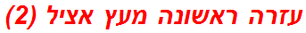 עזרה ראשונה מעץ אציל (2)