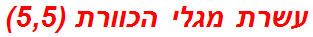 עשרת מגלי הכוורת (5,5)