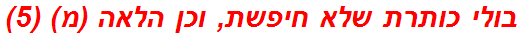 בולי כותרת שלא חיפשת, וכן הלאה (מ) (5)