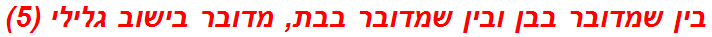 בין שמדובר בבן ובין שמדובר בבת, מדובר בישוב גלילי (5)