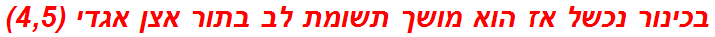 בכינור נכשל אז הוא מושך תשומת לב בתור אצן אגדי (4,5)