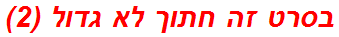 בסרט זה חתוך לא גדול (2)