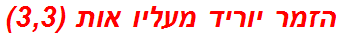 הזמר יוריד מעליו אות (3,3)