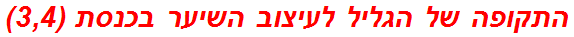 התקופה של הגליל לעיצוב השיער בכנסת (3,4)