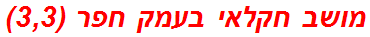 מושב חקלאי בעמק חפר (3,3)