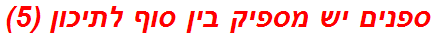 ספנים יש מספיק בין סוף לתיכון (5)