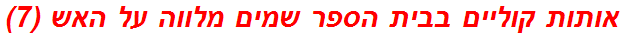 אותות קוליים בבית הספר שמים מלווה על האש (7)