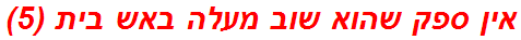 אין ספק שהוא שוב מעלה באש בית (5)