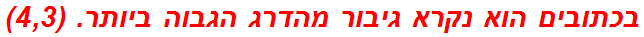 בכתובים הוא נקרא גיבור מהדרג הגבוה ביותר. (4,3)