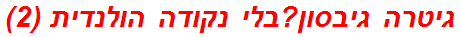 גיטרה גיבסון?בלי נקודה הולנדית (2)