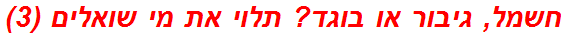 חשמל, גיבור או בוגד? תלוי את מי שואלים (3)