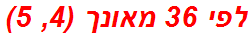 לפי 36 מאונך (4, 5)