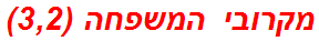 מקרובי המשפחה (3,2)