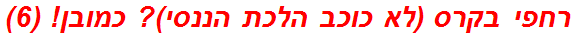 רחפי בקרס (לא כוכב הלכת הננסי)? כמובן! (6)