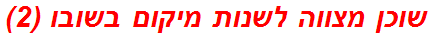 שוכן מצווה לשנות מיקום בשובו (2)