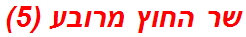 שר החוץ מרובע (5)