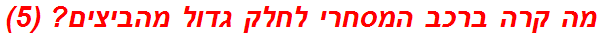 מה קרה ברכב המסחרי לחלק גדול מהביצים? (5)